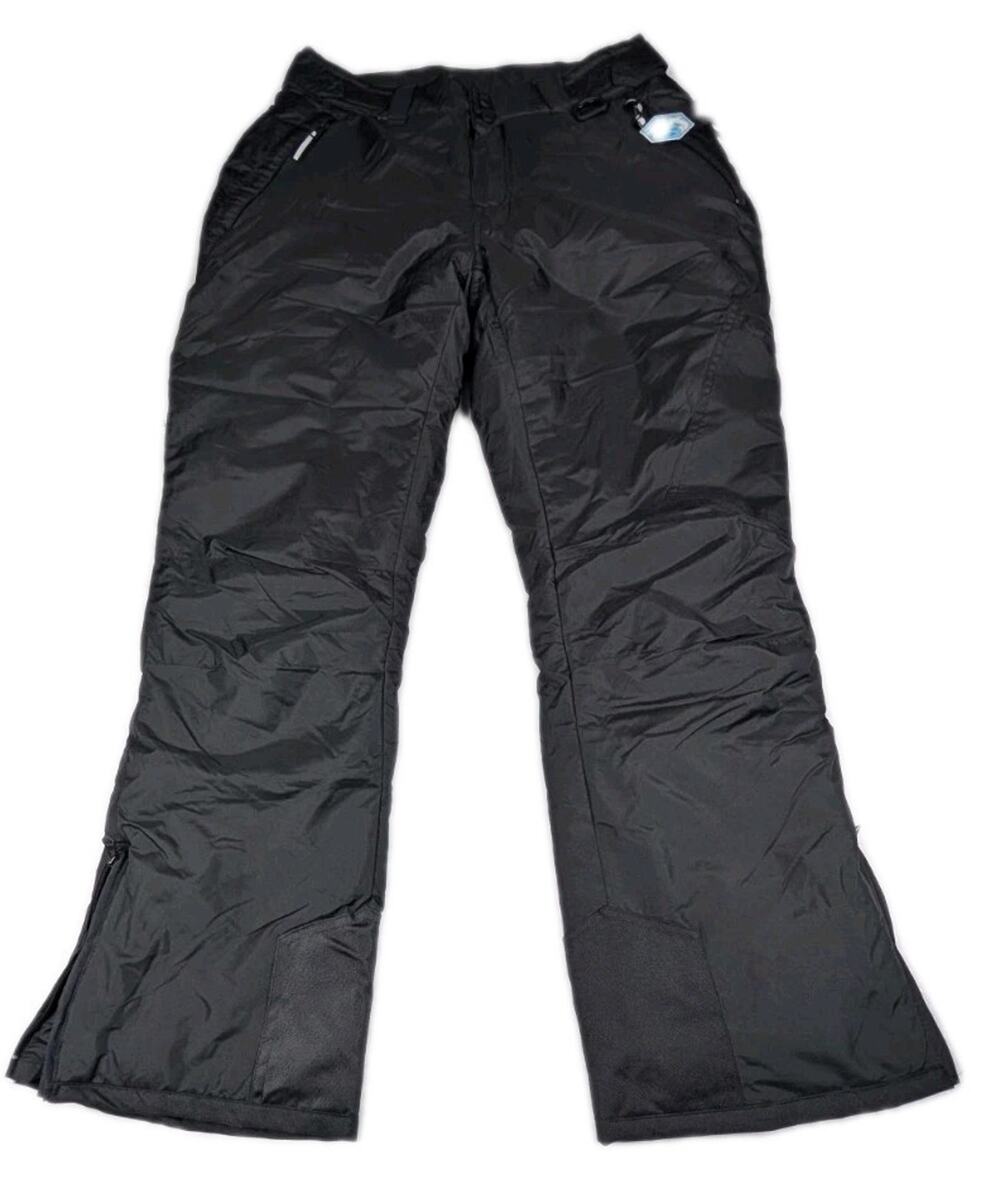 NWT Arctic Quest Women's Insulated Ski Pants Black Size M Water Wind Resistant